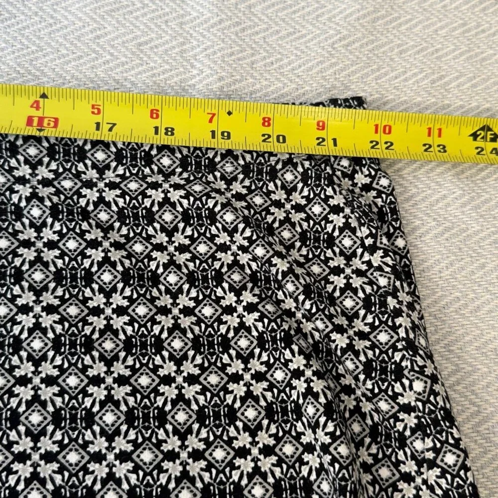 J Jill Skirt Womens 3X Black White Wearever Collection‎ NWT Office Casual